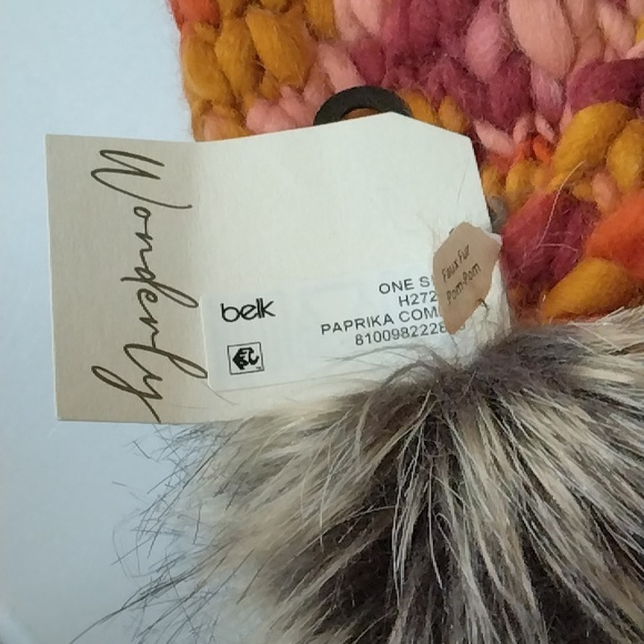 New With Tags Wonderly Brand Chunky Crochet Bean Cap (Hat) - Picture 9 of 16